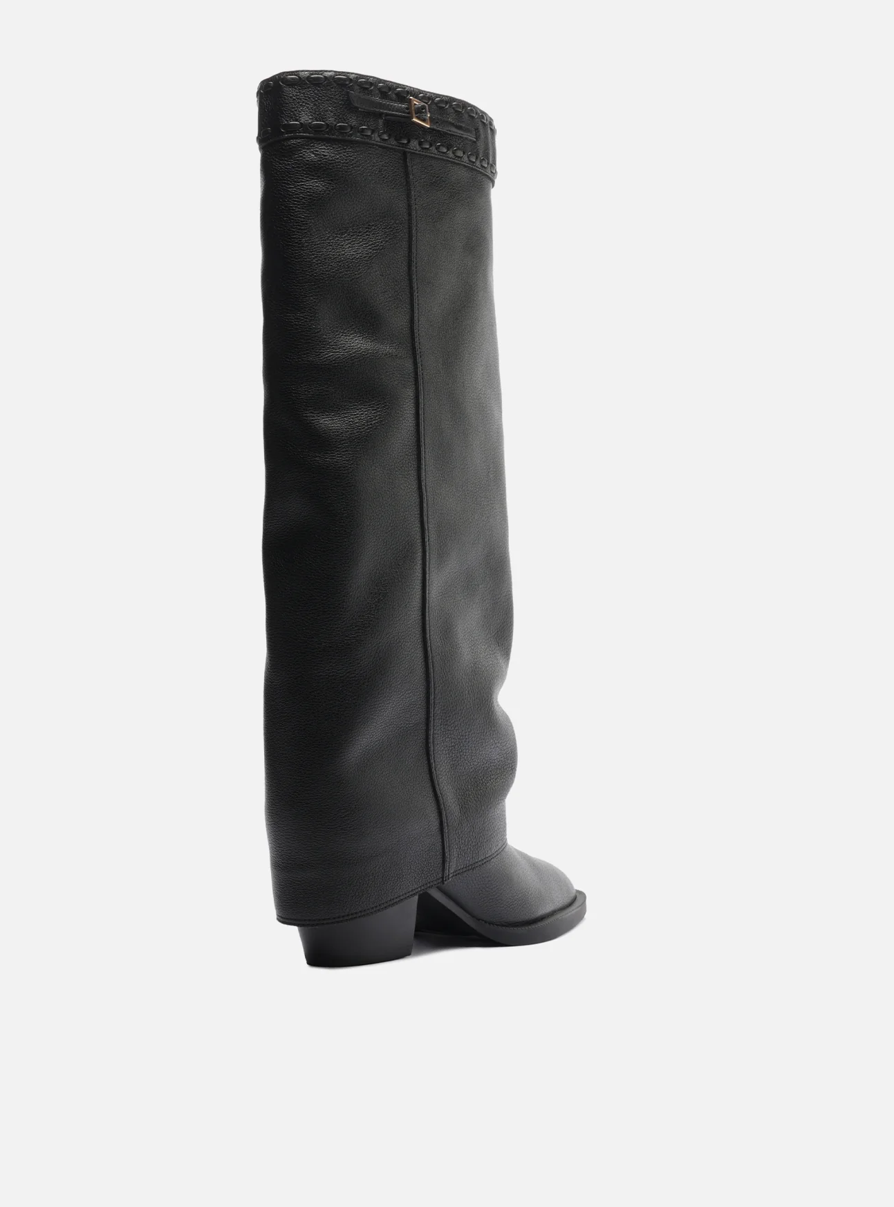 Beatrice Mid Block Leather Boot - Image 4