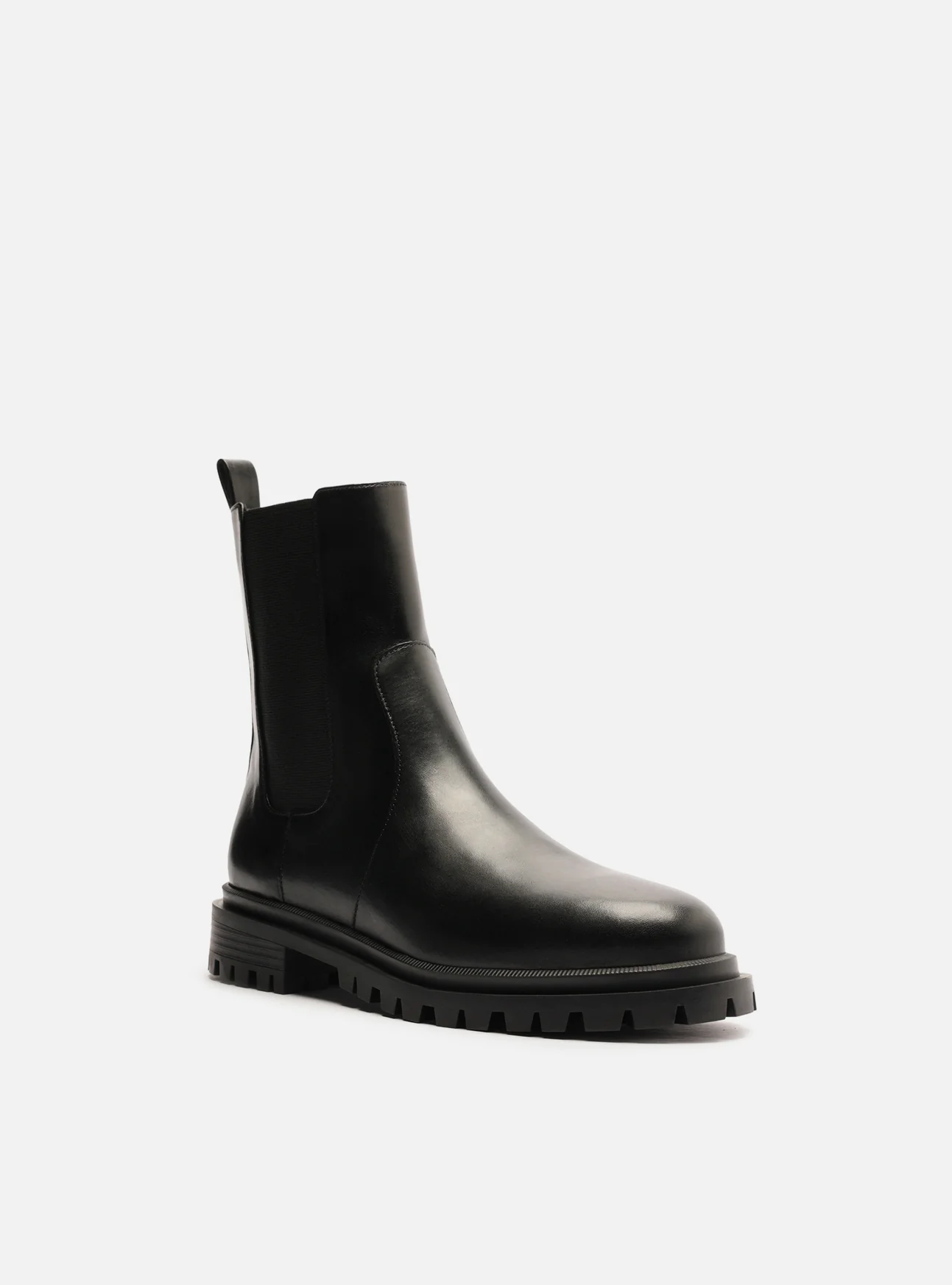 Brandy Low Block Leather Boot - Image 3