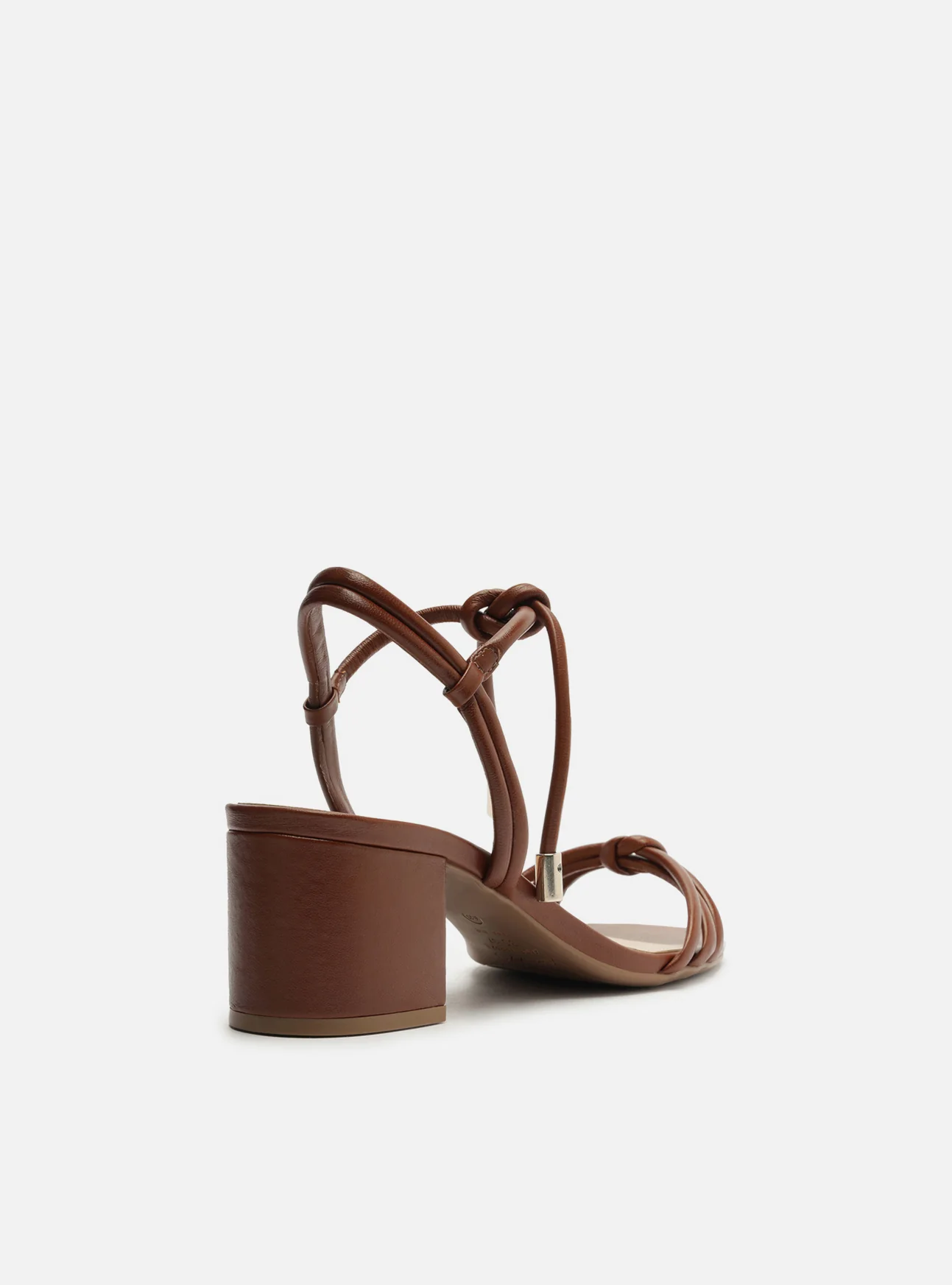 Camila Mid Block Leather Sandal - Image 4