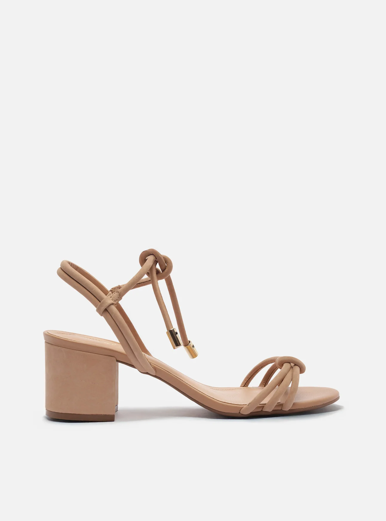 Camila Mid Block Nubuck Leather Sandal