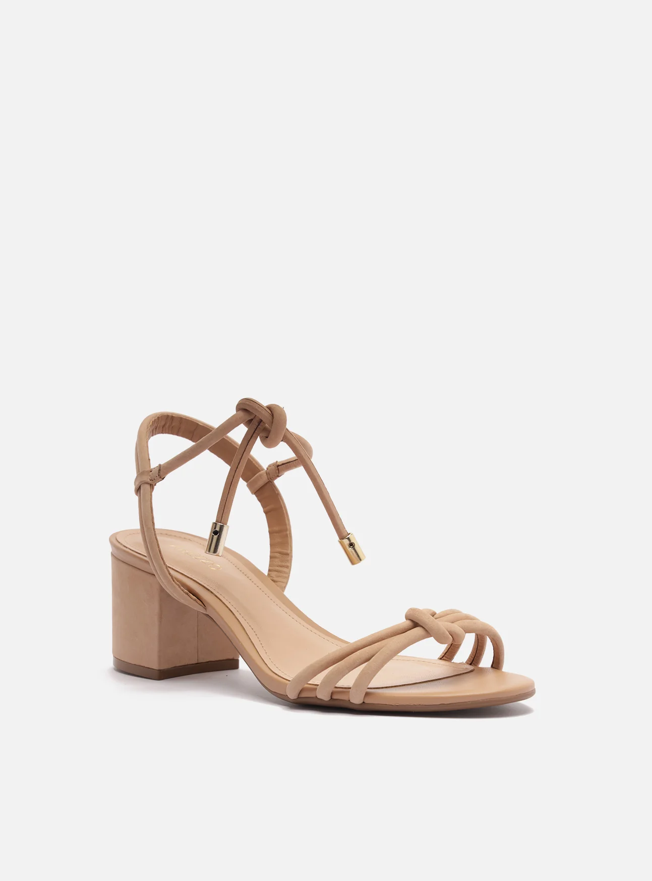 Camila Mid Block Nubuck Leather Sandal - Image 2