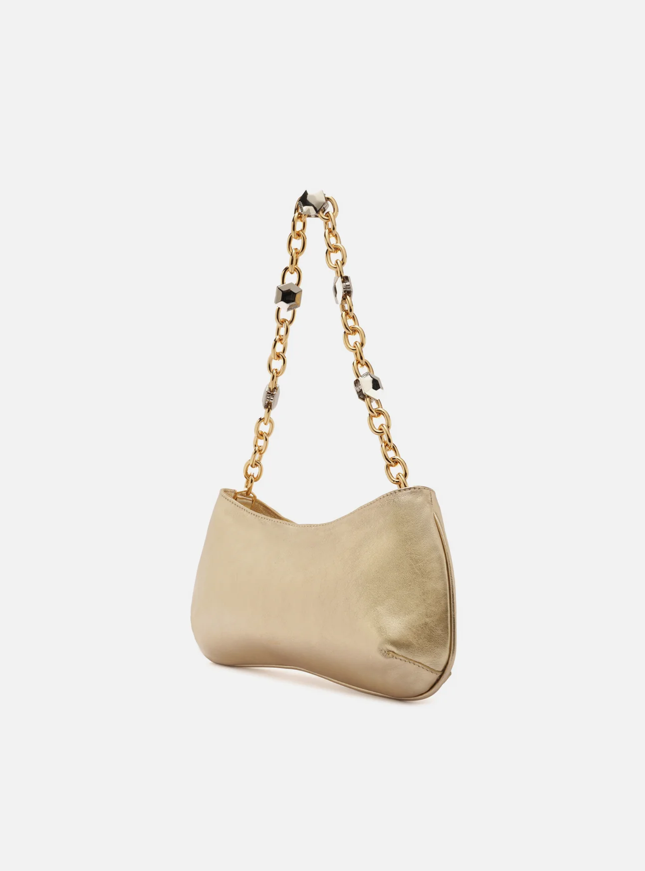 Luna Small Leather Baguette - Image 3