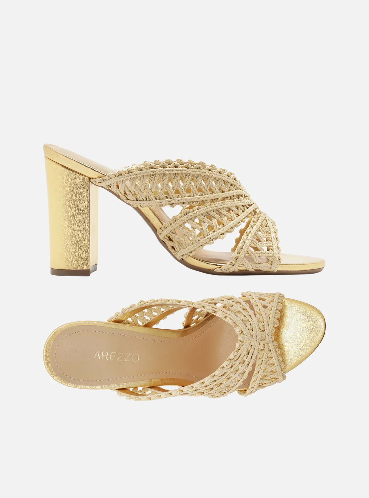 Ciara High Block Fabric Sandal - Image 6