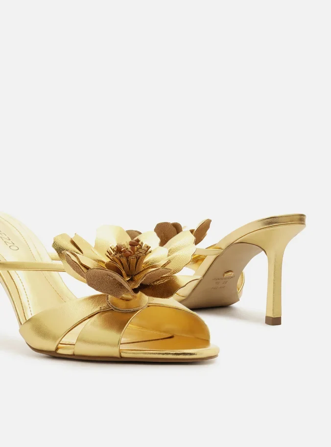Daisy Leather Stiletto Sandal - Image 5