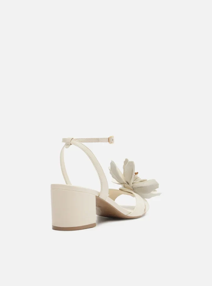 Daisy Leather Block Sandal - Image 3