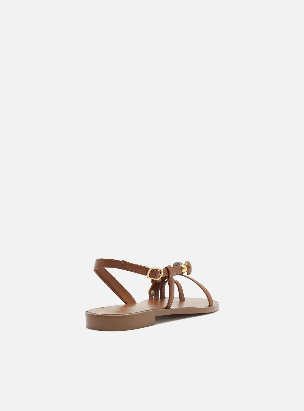 Diana Leather Flat Sandal - Image 3