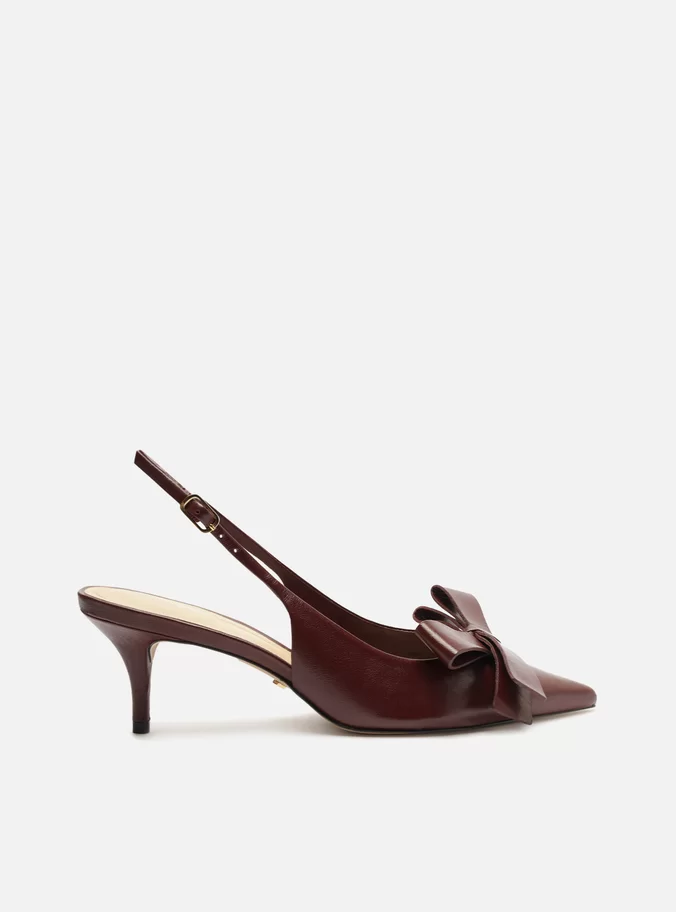 Eliza  Leather Stiletto Pump
