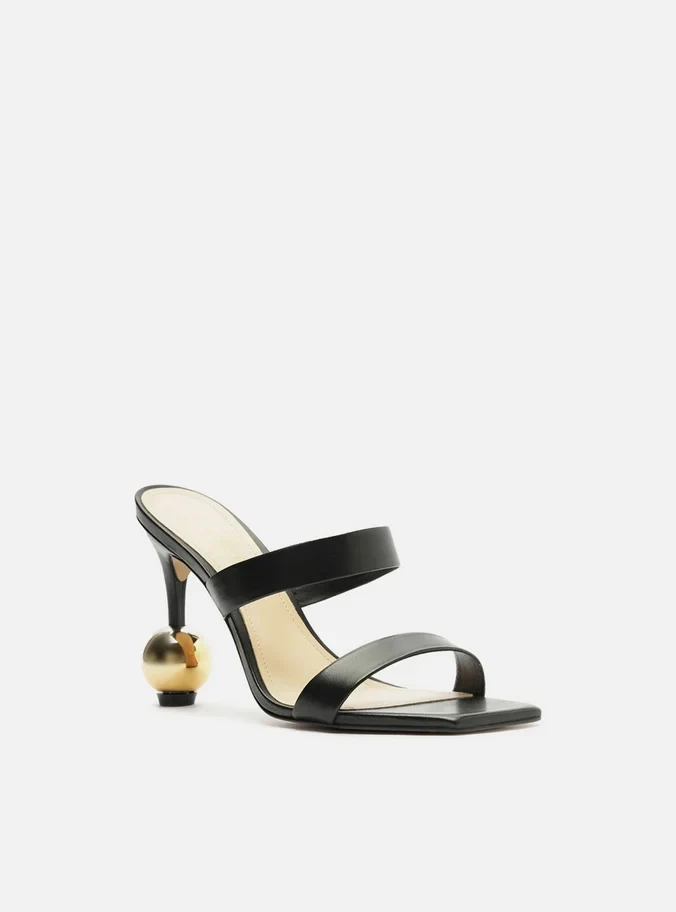 Gianna Leather Stiletto Sandal - Image 3