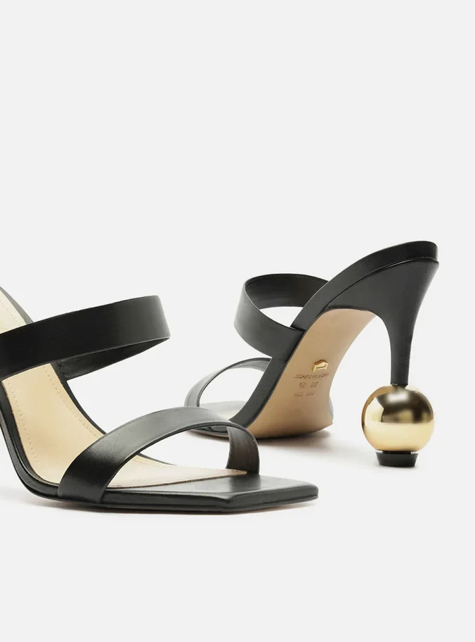 Gianna Leather Stiletto Sandal - Image 5