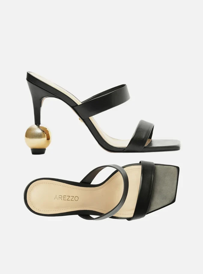 Gianna Leather Stiletto Sandal - Image 6