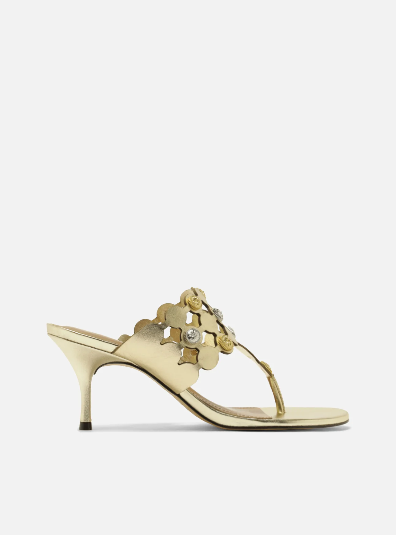 Haven Mid Stiletto Leather Sandal