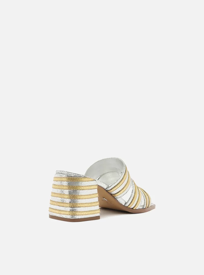 Heidi Leather Block Sandal - Image 4