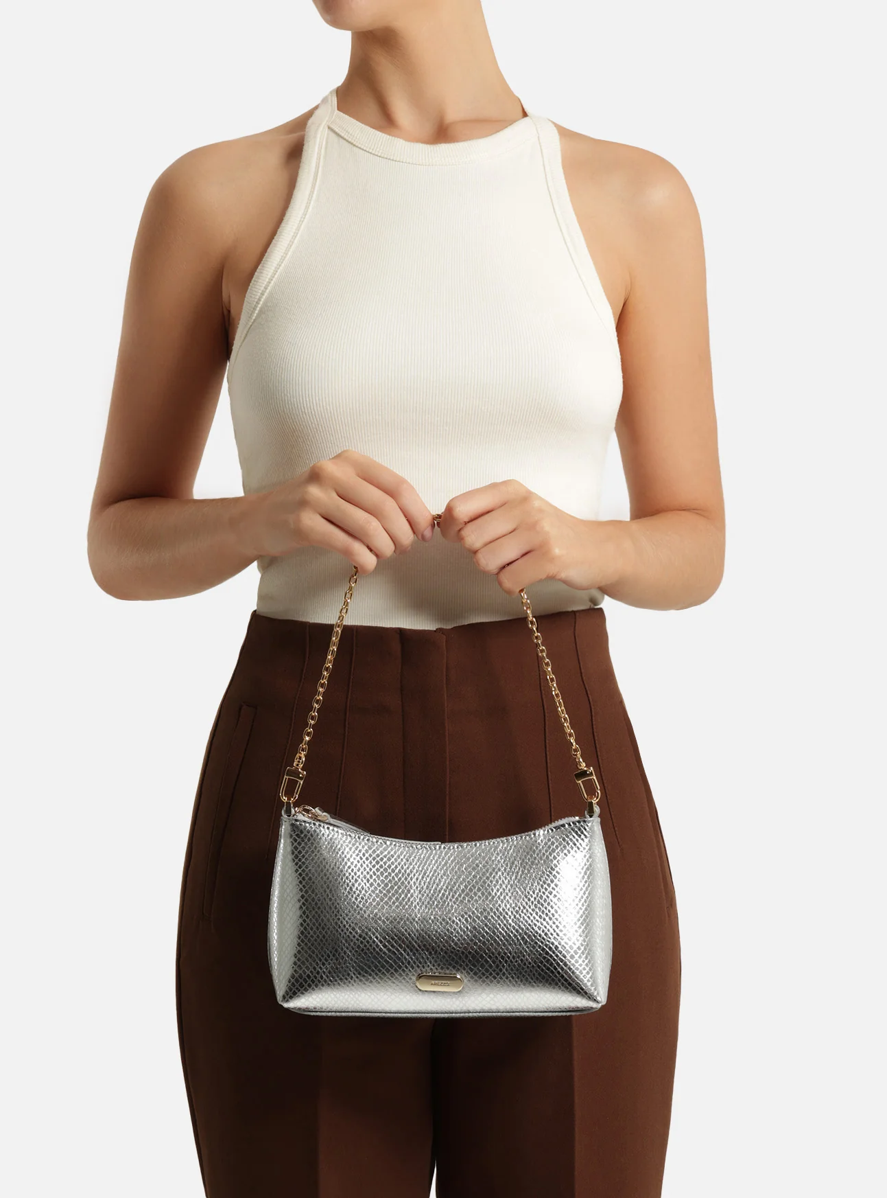 Ivory Small Leather Crossbody - Image 7