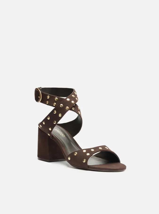 Kara Leather Block Sandal - Image 3