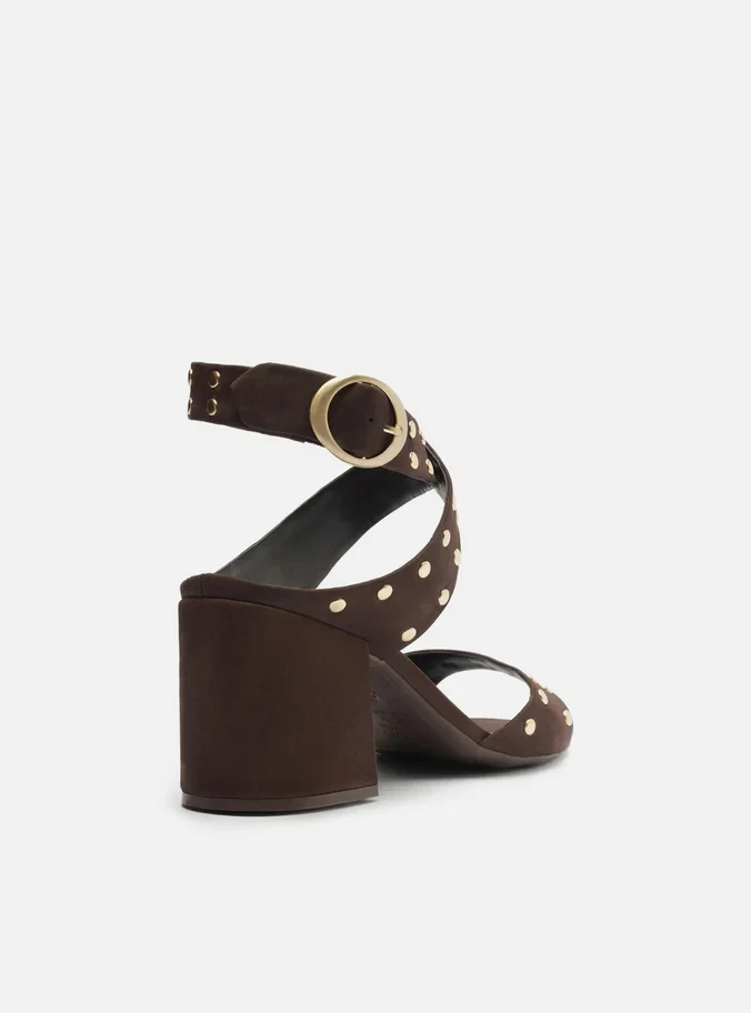 Kara Leather Block Sandal - Image 6