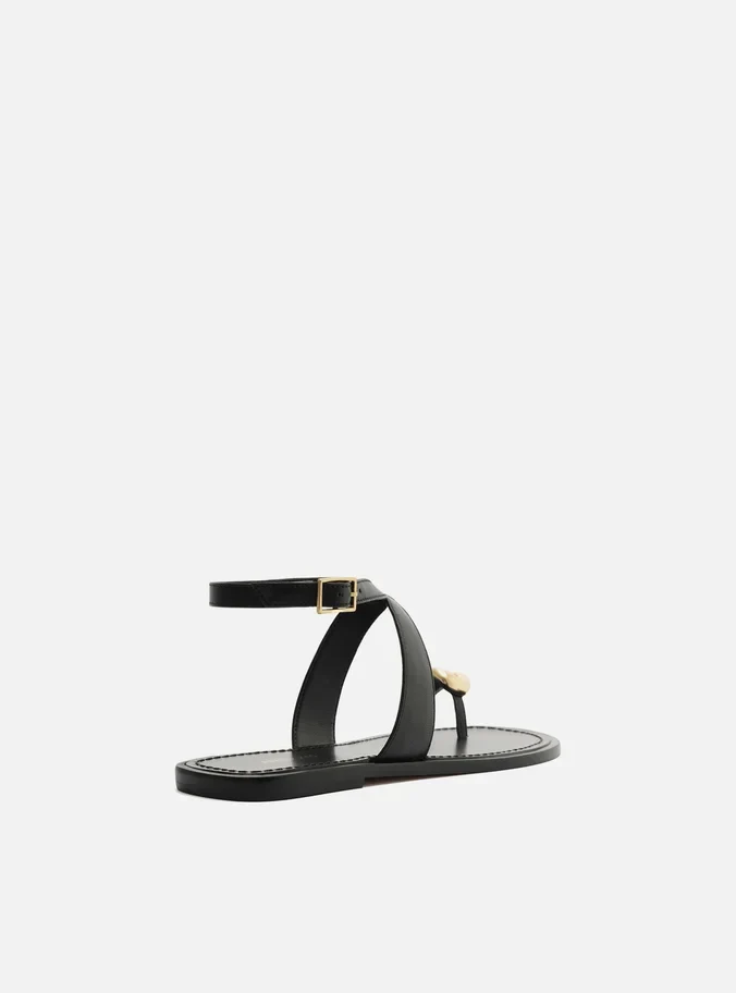 Kendall Leather Flat Sandal - Image 6