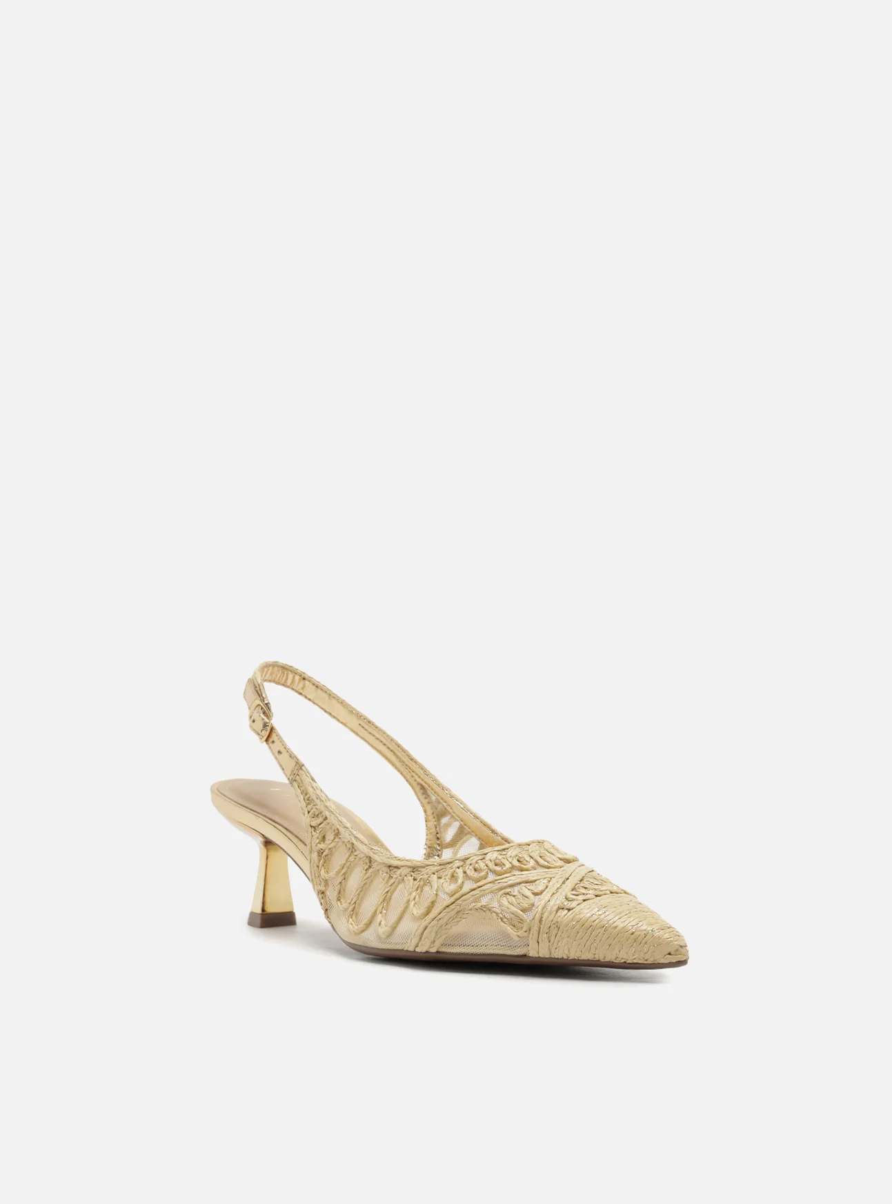 Liz Low Stiletto Fabric Pump - Image 3