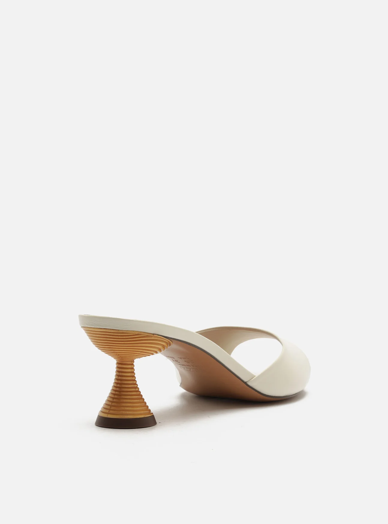 Luciana Low Stiletto Leather Sandal - Image 3