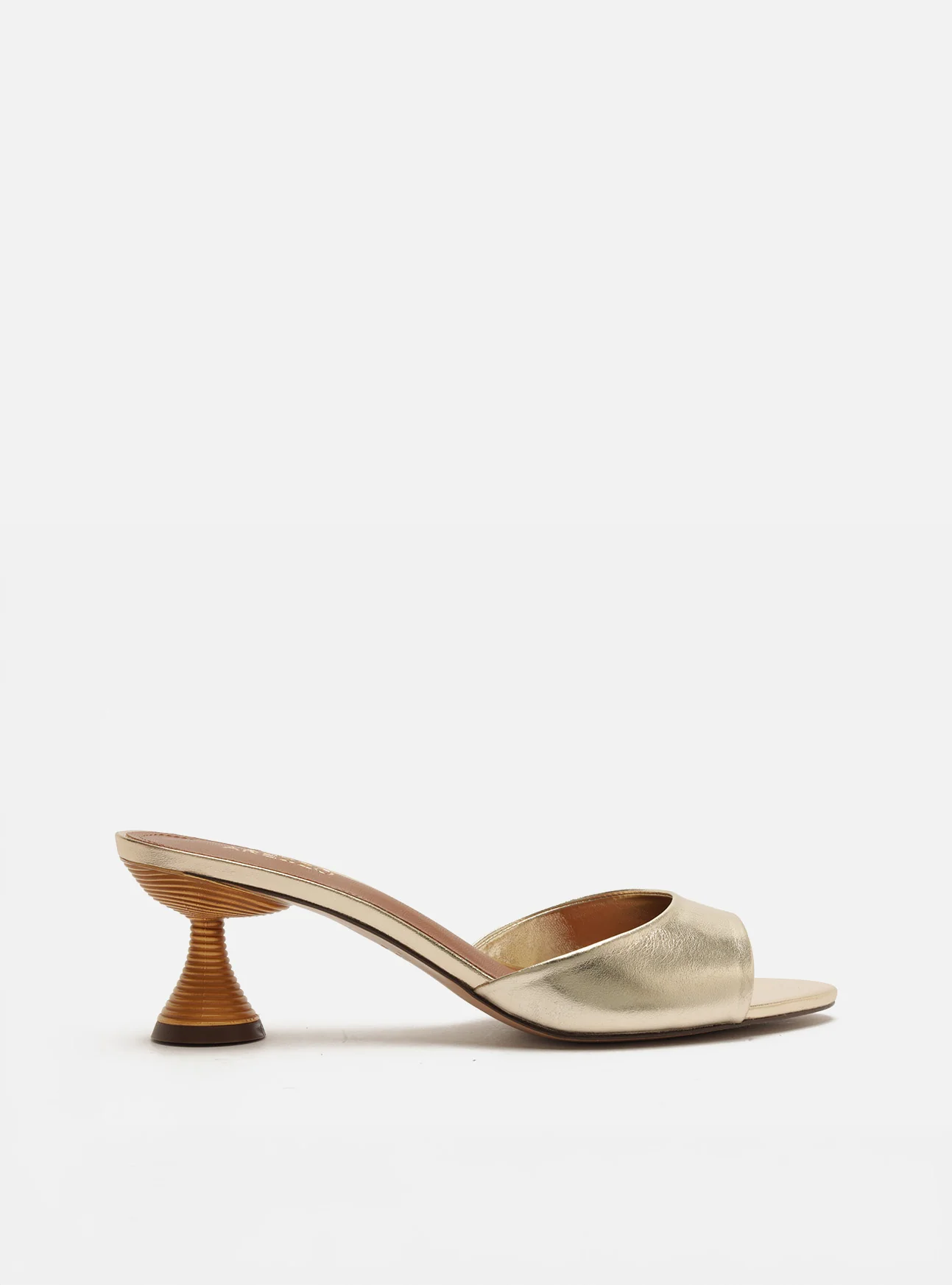 Luciana Low Stiletto Leather Sandal