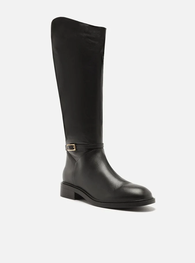 Mckenna Leather Wide  Block Boot - Image 3