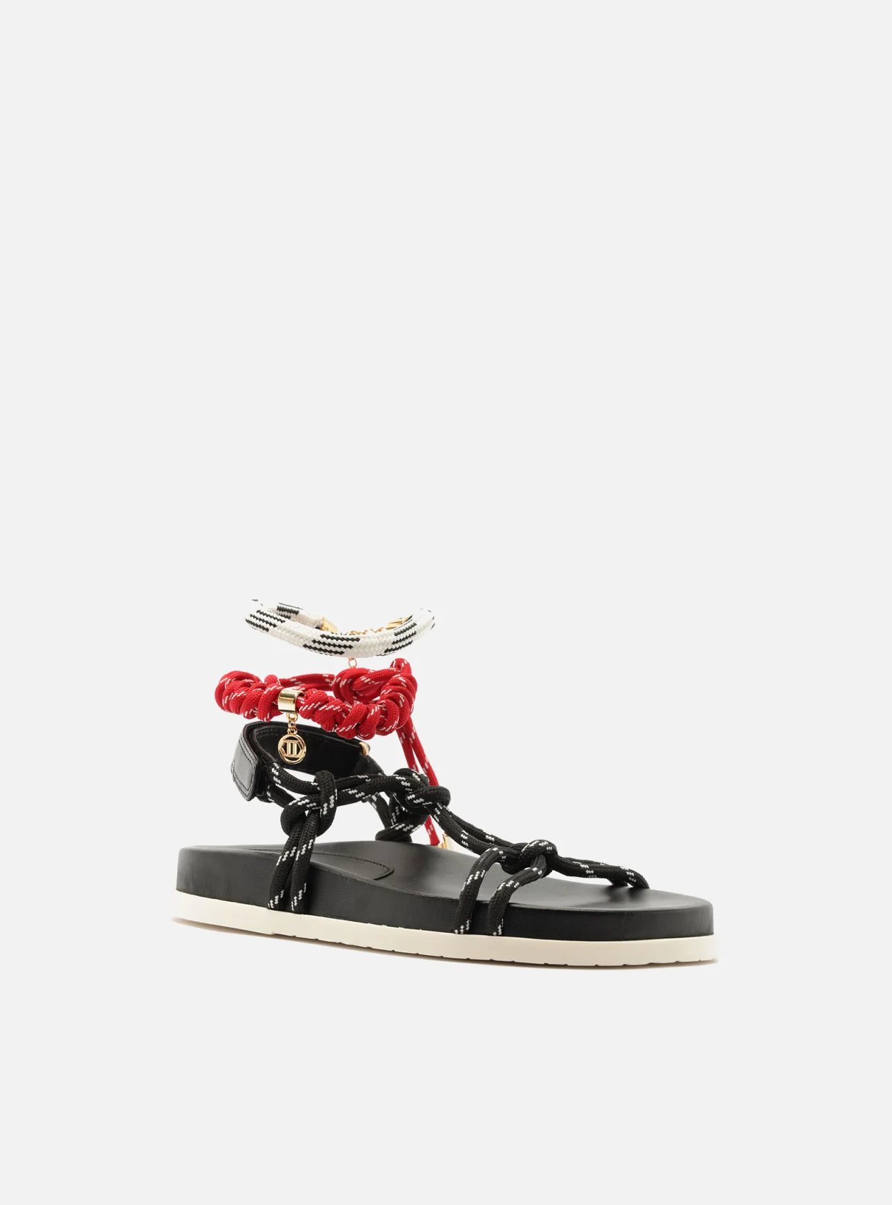 Miranda Flatform Leather Flat Sandal - Image 2