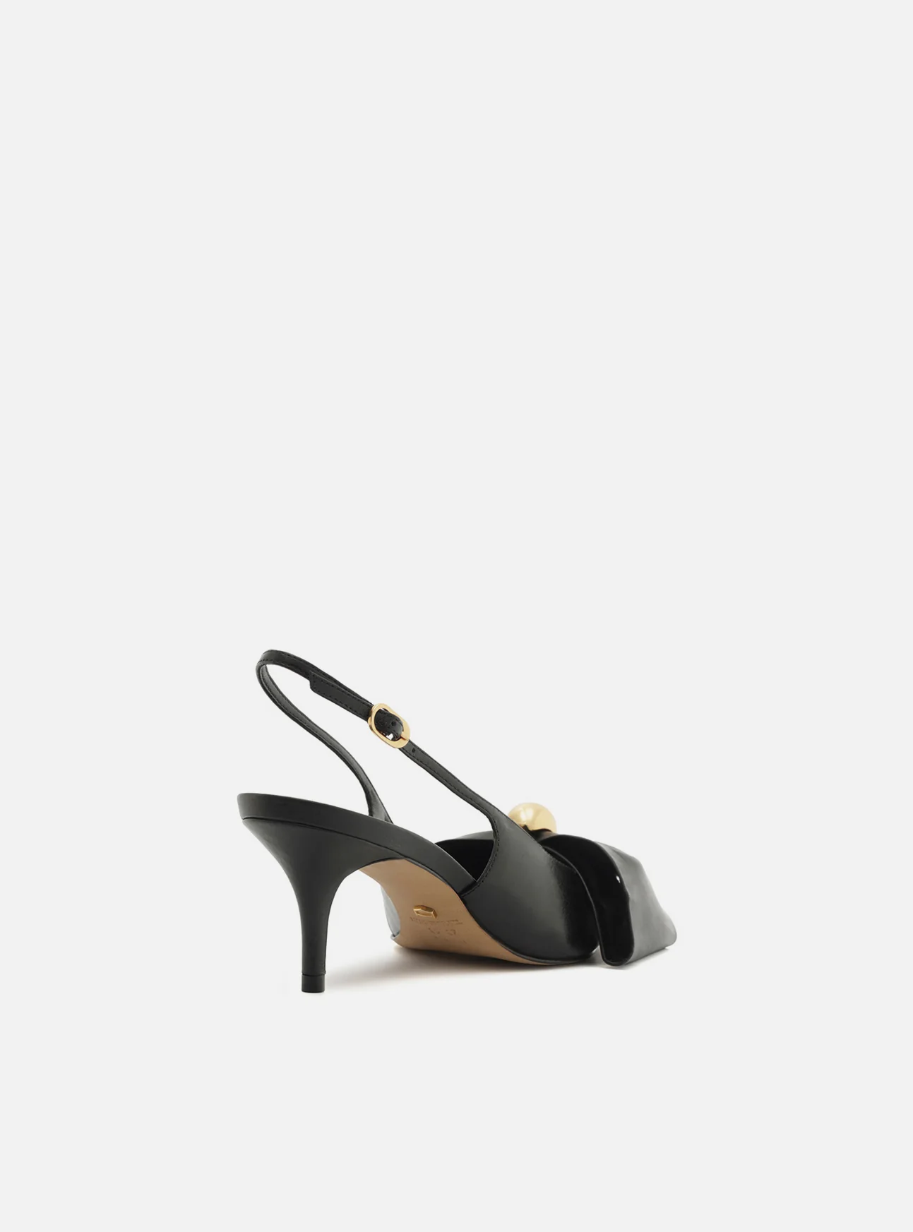 Rayna Low Stiletto Leather Pump - Image 3