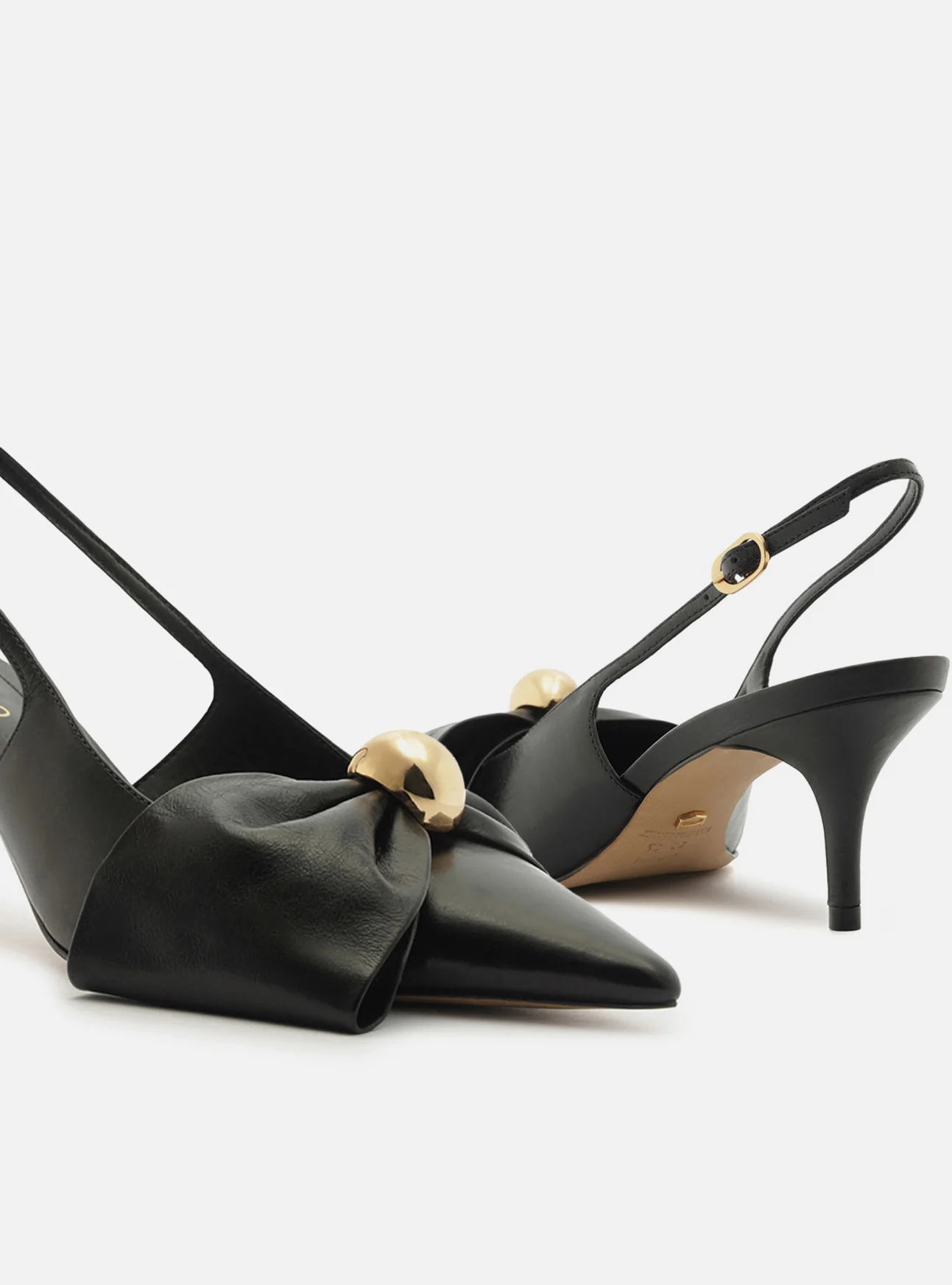 Rayna Low Stiletto Leather Pump - Image 5