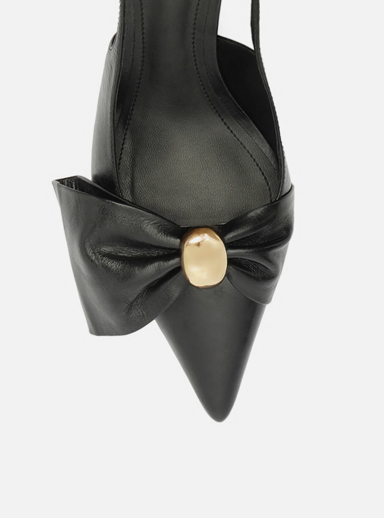 Rayna Low Stiletto Leather Pump - Image 6