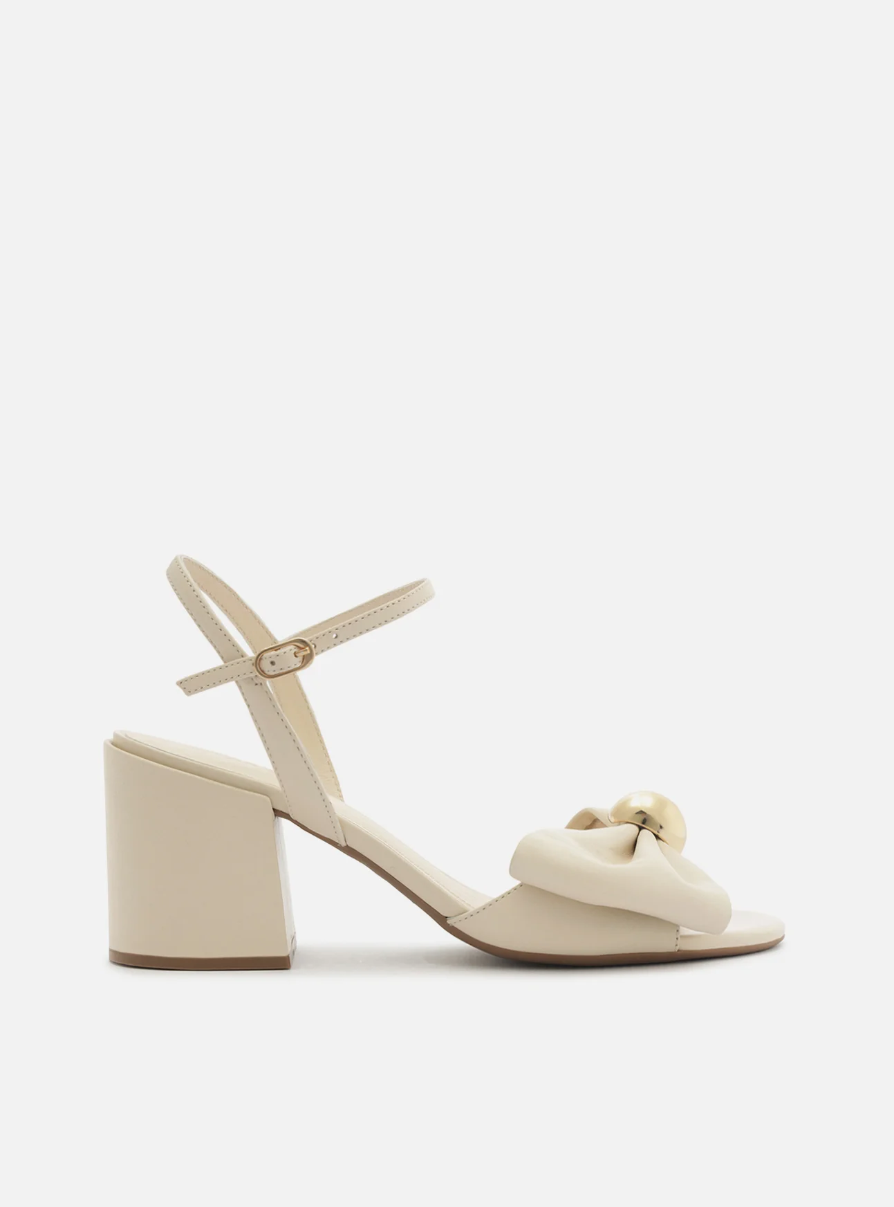 Rayna Mid Block Leather Sandal