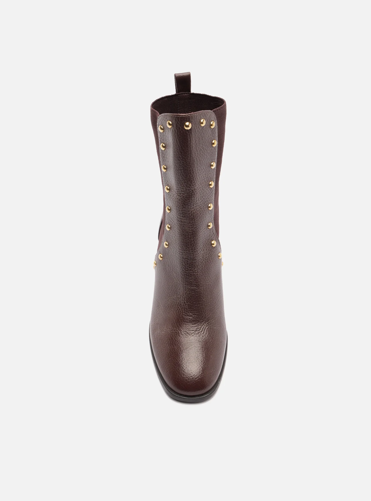 Rony Mid Block Leather Bootie - Image 4