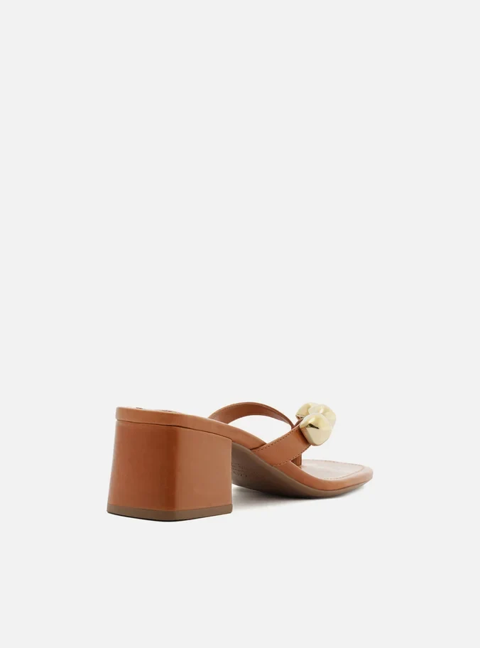 Sunny Leather Block Sandal - Image 7