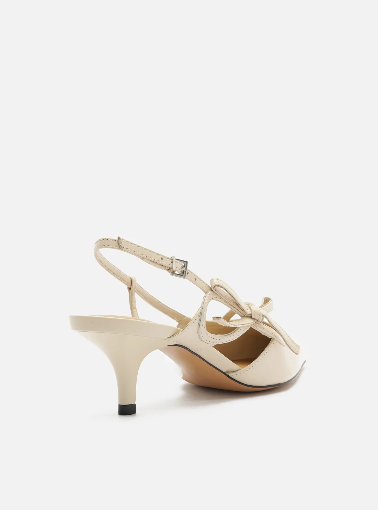 Tessa Mid Stiletto Leather Pump - Image 4