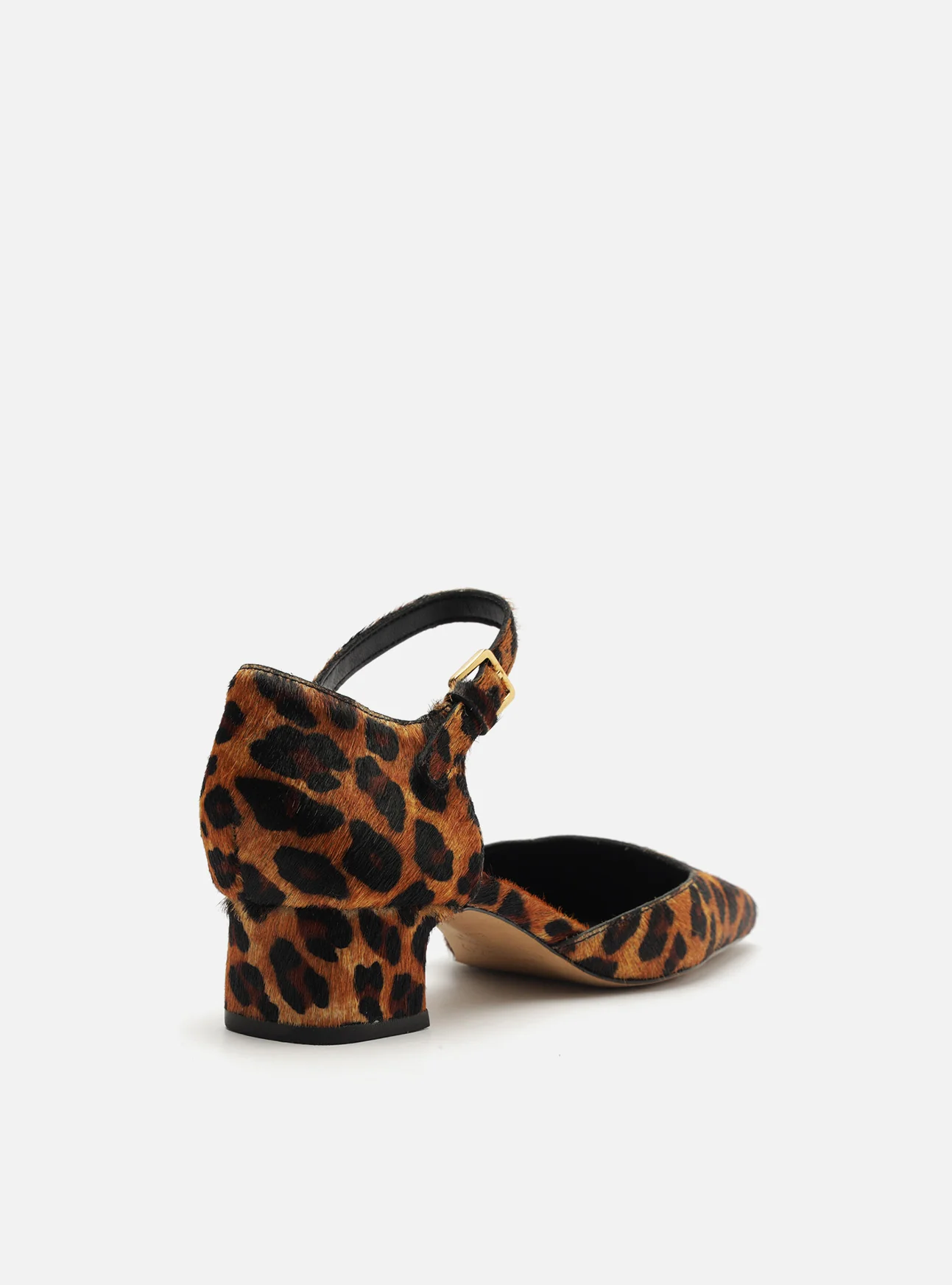 Tori Low Block Leather Pump - Image 4