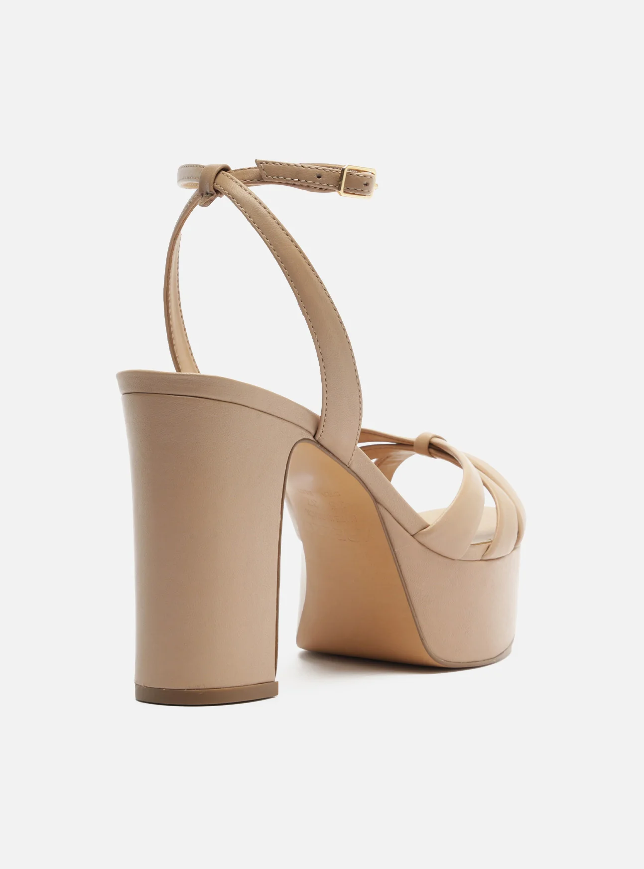 Veronica Platform Leather Sandal - Image 3