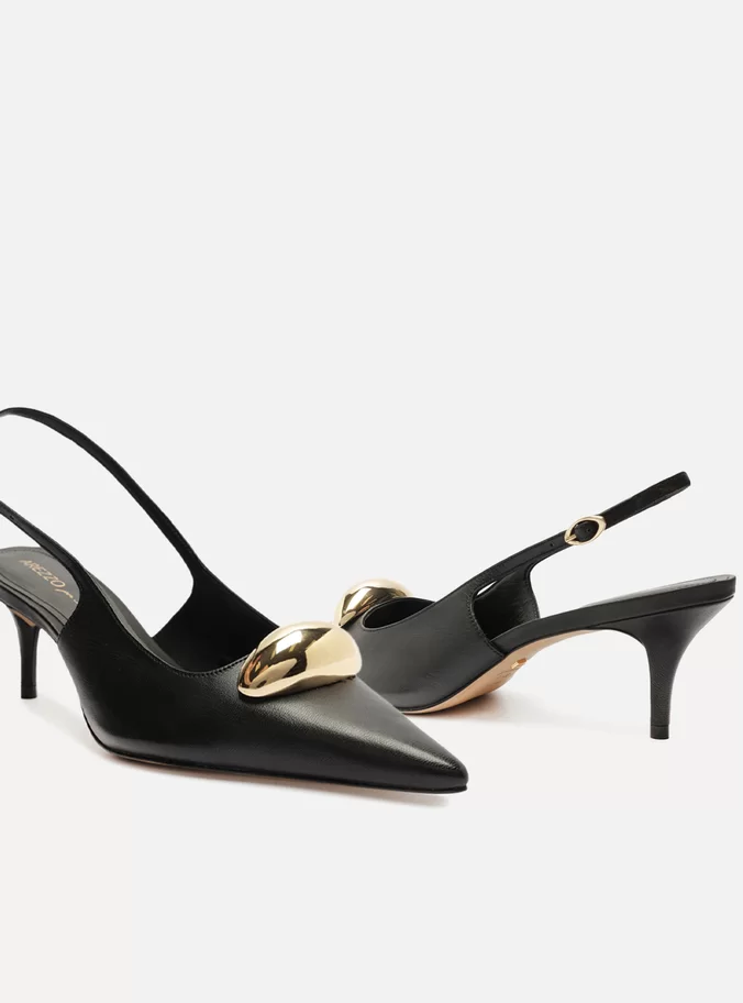 Victoria Leather Stiletto Pump - Image 5