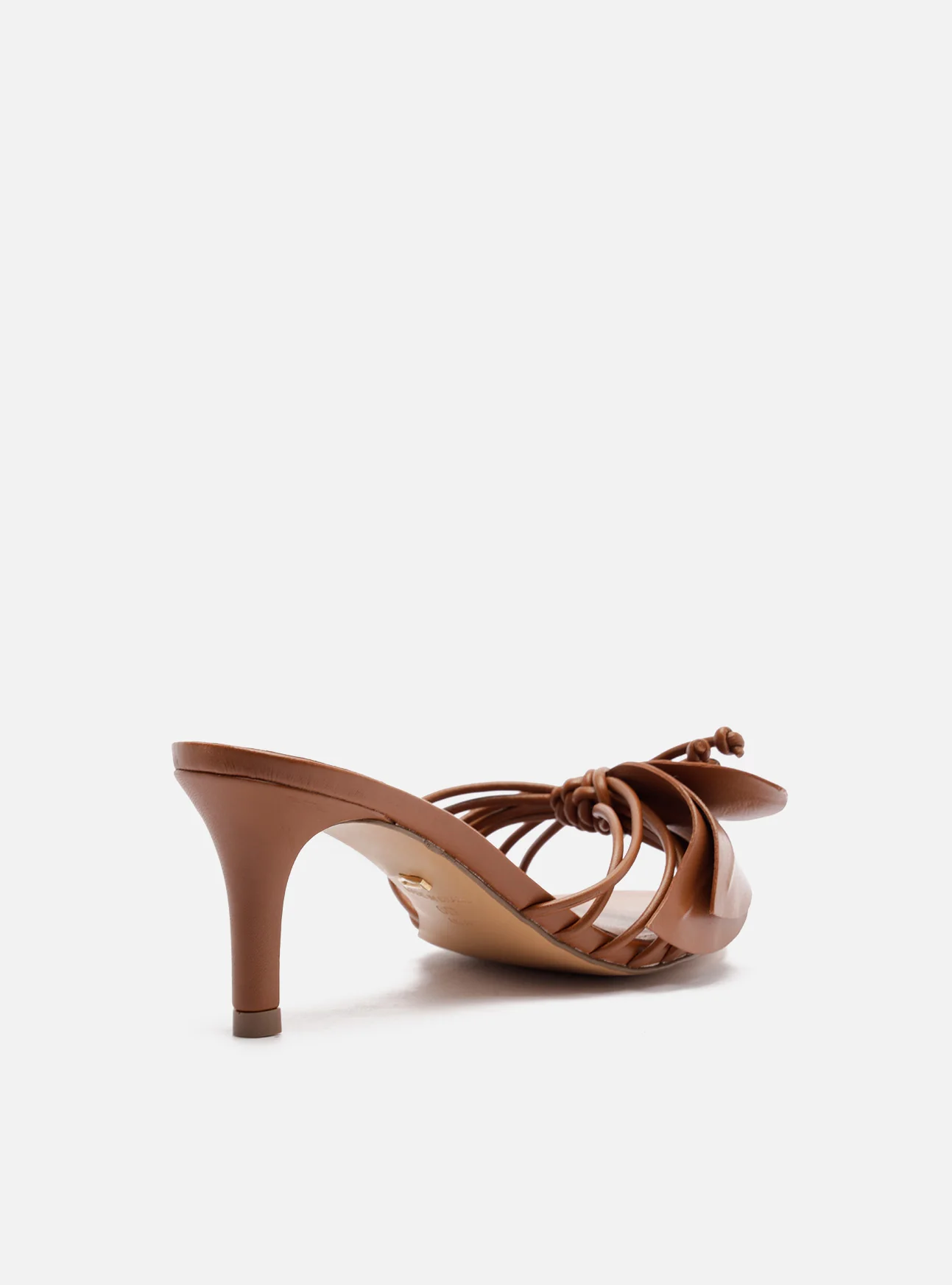 Viola Mid Stiletto Mule Nappa Leather Sandal - Image 4